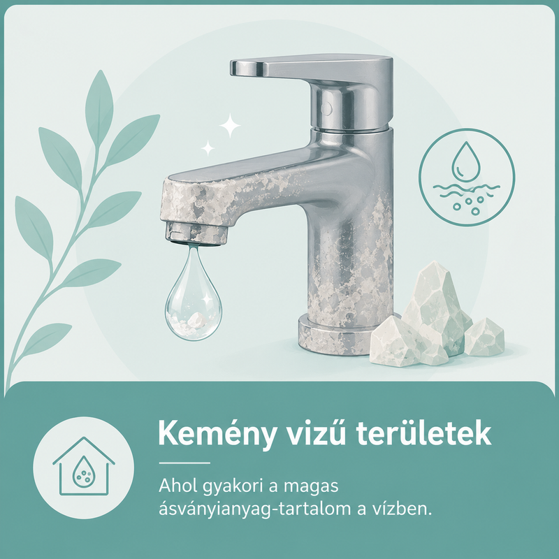 Kemény vizű területek